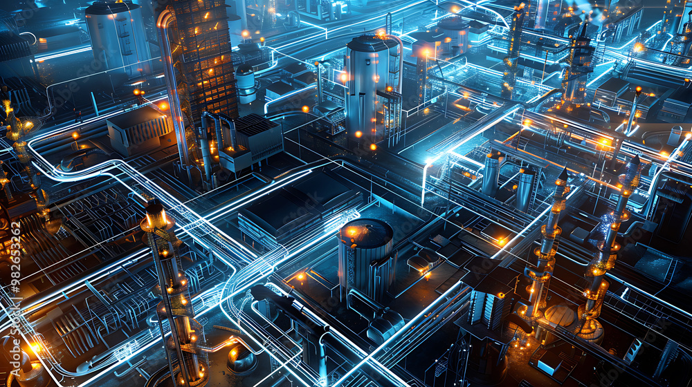 Obraz premium steampunk factory