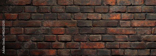 Rustic Red Brick Wall Texture: Vintage Building Facade