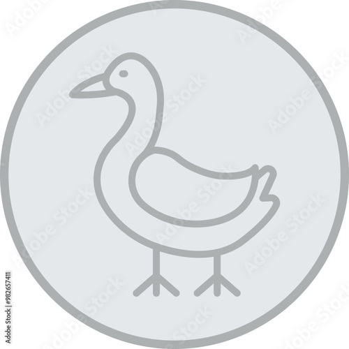 Goose Vector Icon Design