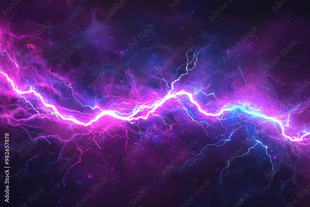 Purple and blue lightning strikes. Perfect for adding a dramatic, electric touch to your design. Purple and blue lightning strikes. Perfect for adding a dramatic, electric touch to your design.