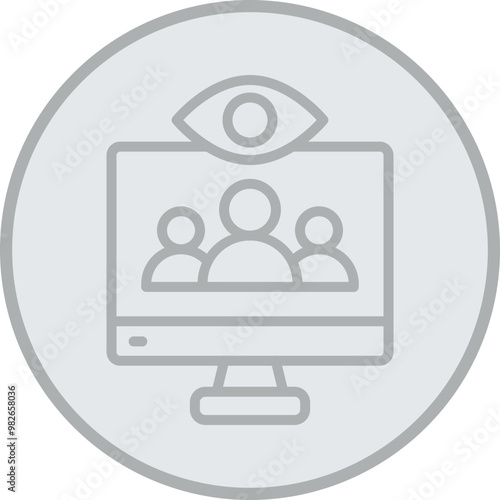 Viewers Vector Icon Design