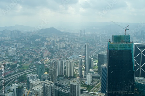 Canvas Print View of Kuala Lumpur cityscape