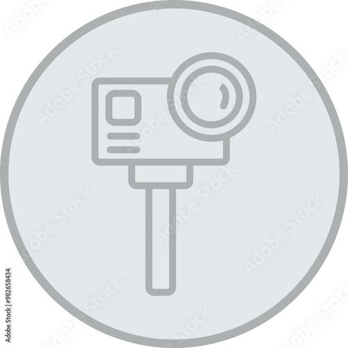 Action camera Vector Icon Design