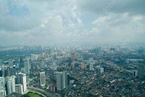 Photography Kuala Lumpur cityscape and cloudy landscape