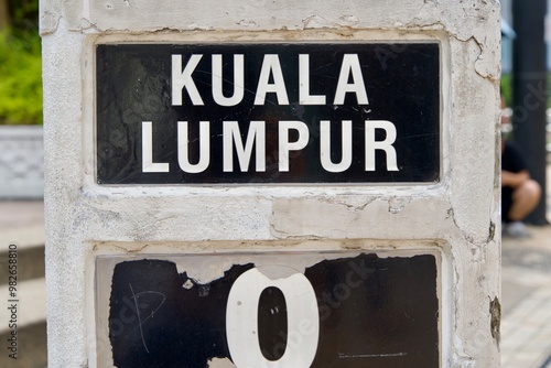 Photography Black and white Kuala Lumpur letters