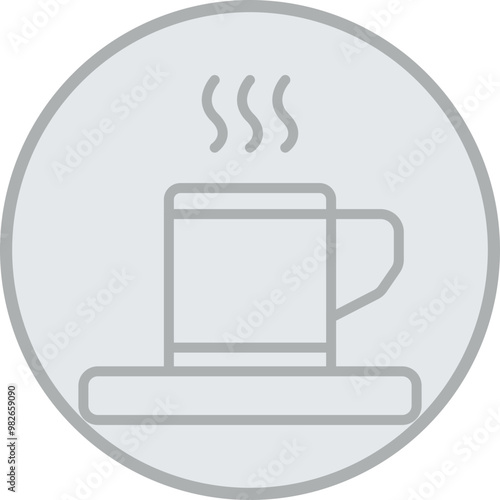 Coffee Cup Vector Icon Design