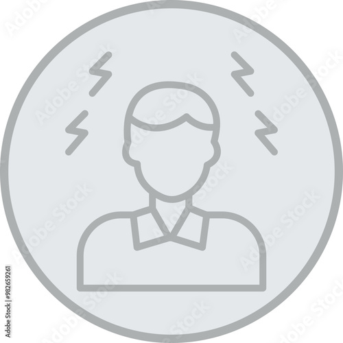 Headache Vector Icon Design