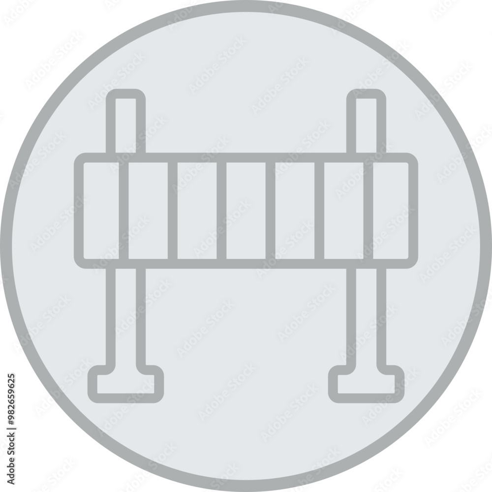Road Obstruction Vector Icon Design Road Obstruction Vector Icon Design