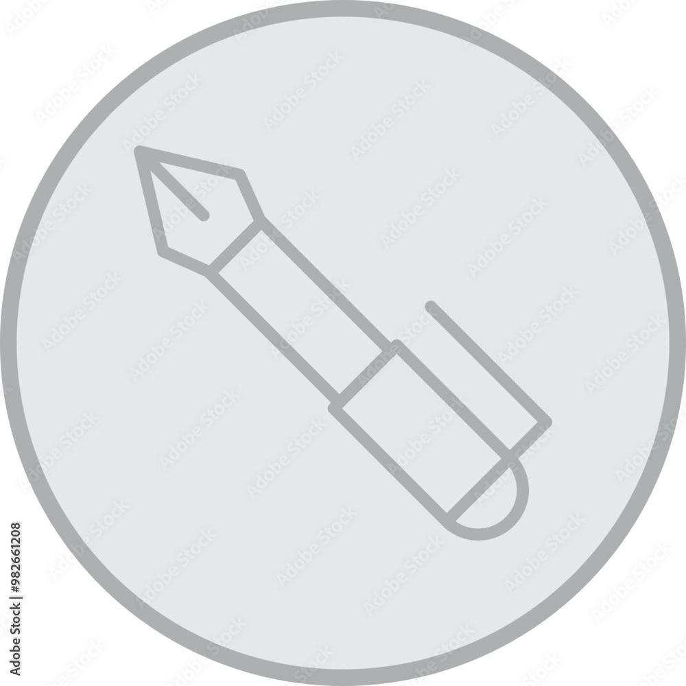 Fountain Pen Vector Icon Design Fountain Pen Vector Icon Design