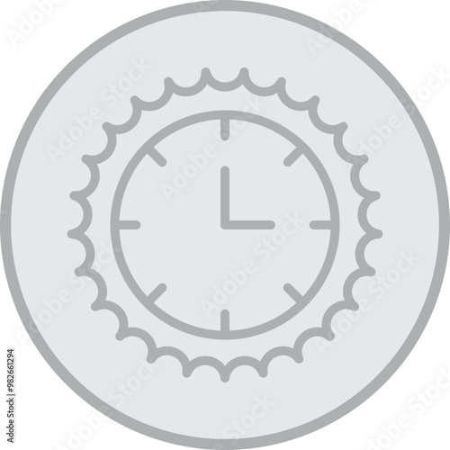 Clock Vector Icon Design