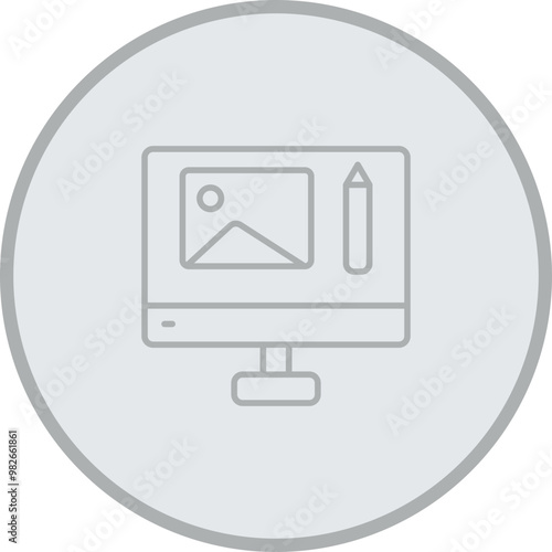 Photo Editing Vector Icon Design