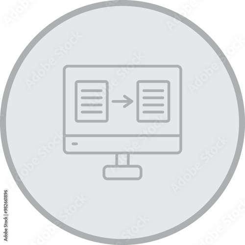Online Translator Vector Icon Design
