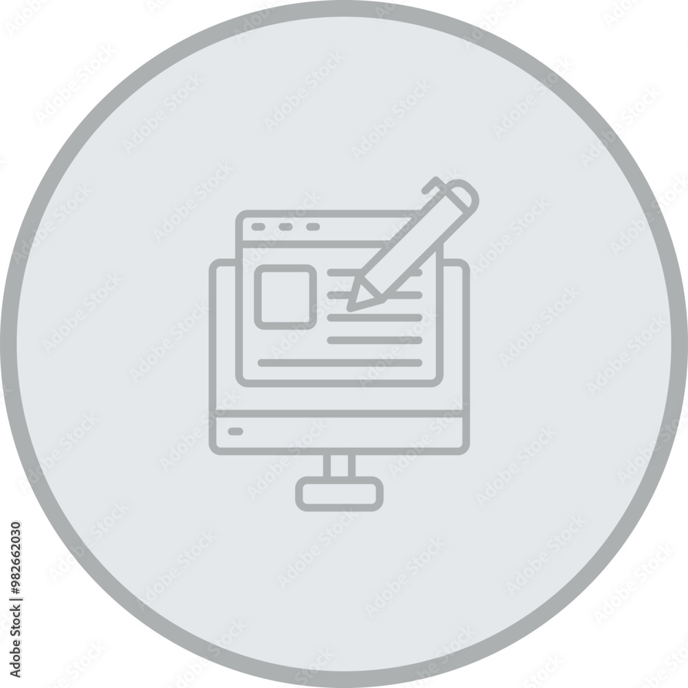Blogging Vector Icon Design Blogging Vector Icon Design