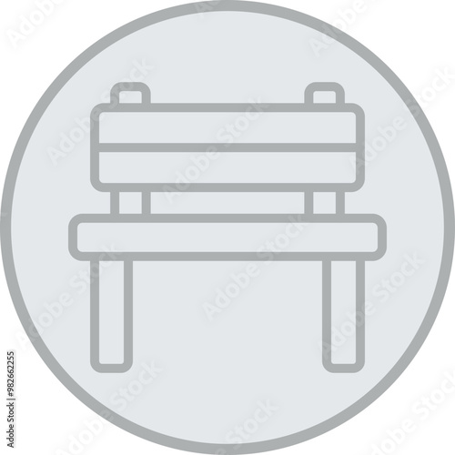 Bench Vector Icon Design