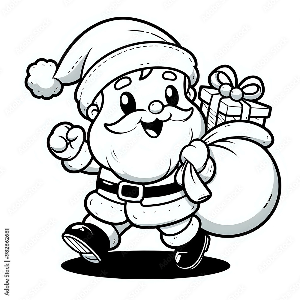 Obraz premium Cheerful Christmas on the Go