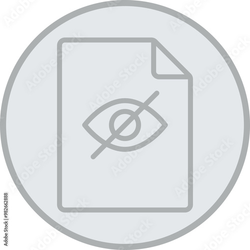 Hidden File Vector Icon Design