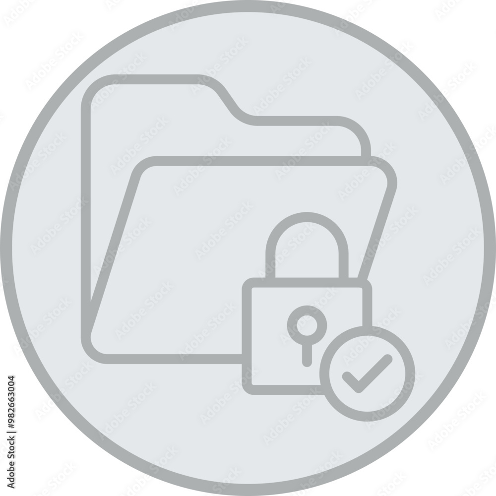 Folder Permissions Vector Icon Design Folder Permissions Vector Icon Design