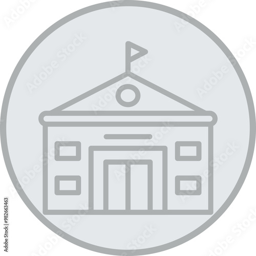Embassy Vector Icon Design