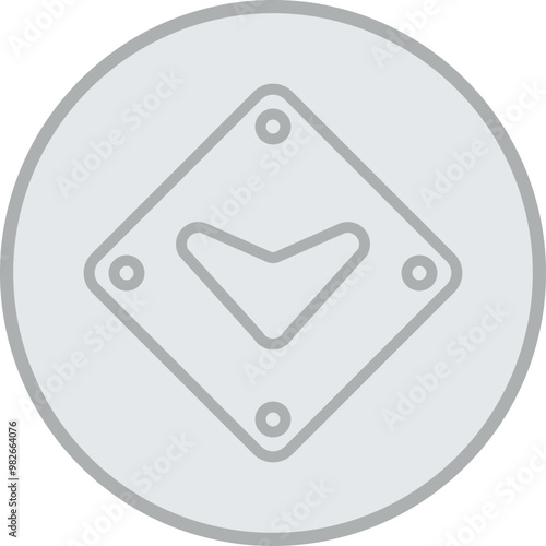 Down Chevron Vector Icon Design