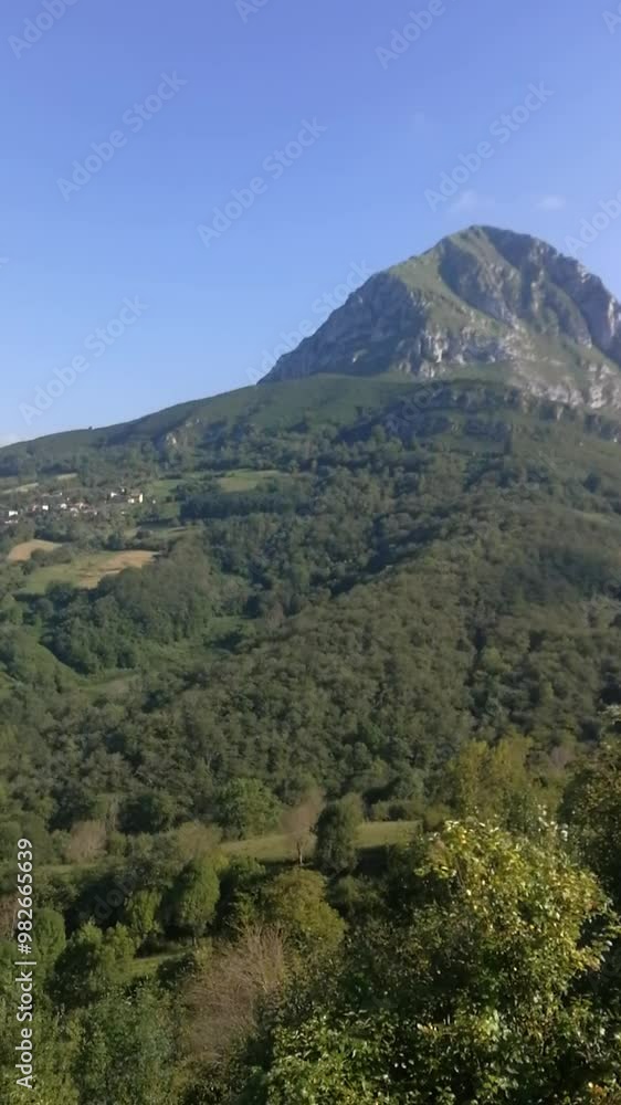 the mountains and forests of Ponga Natural Park in Asturias, Spain the mountains and forests of Ponga Natural Park in Asturias, Spain