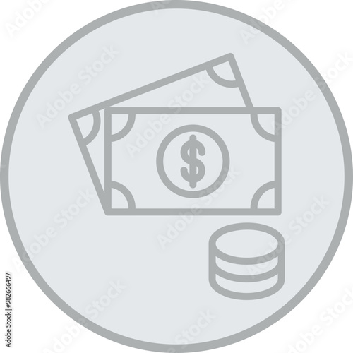 Obraz na plátně Cash Money Icon Design