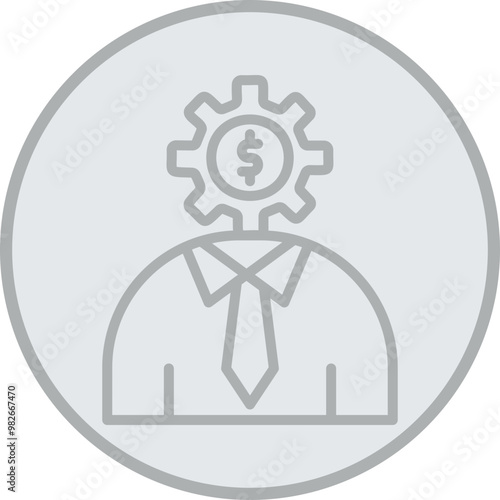 Financial Consultant Icon Design