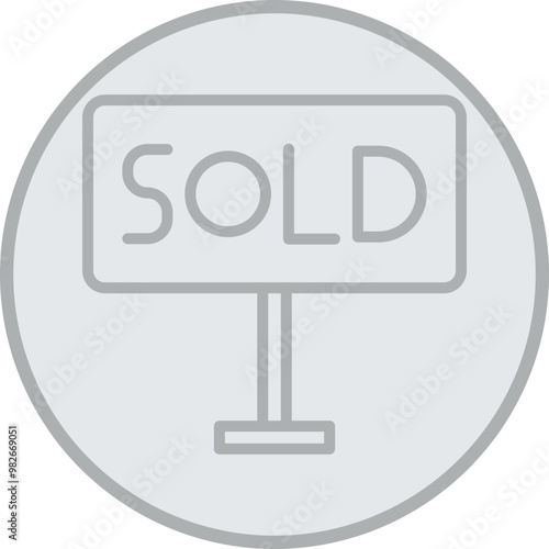 Sold Icon Design