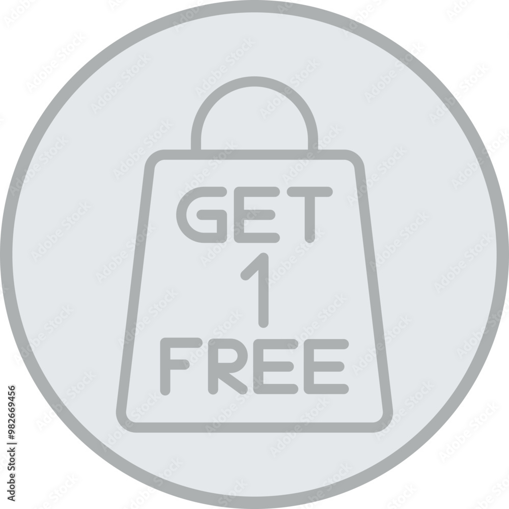 Buy One Get One Free Icon Design Buy One Get One Free Icon Design