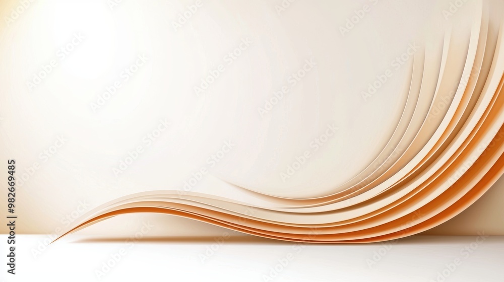 Obraz premium Abstract Book Page Curve