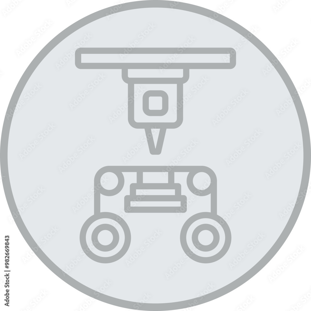Laminated Object Manufacturing Icon Design Laminated Object Manufacturing Icon Design