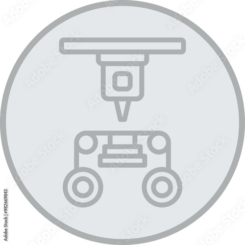 Laminated Object Manufacturing Icon Design