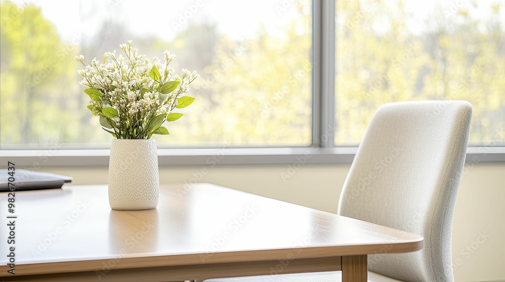 Elegant Table Setting Featuring a Beautiful Vase of Fresh Flowers, Adding a Touch of Natural Beauty and Color to a Cozy Indoor Space Elegant Table Setting Featuring a Beautiful Vase of Fresh Flowers, Adding a Touch of Natural Beauty and Color to a Cozy Indoor Space