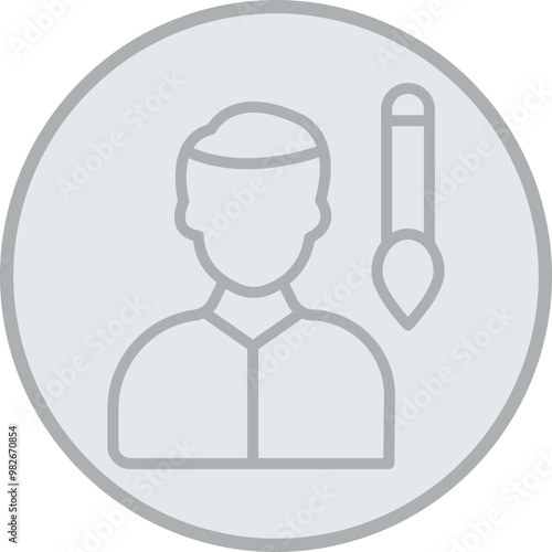 Artist Vector Icon Design