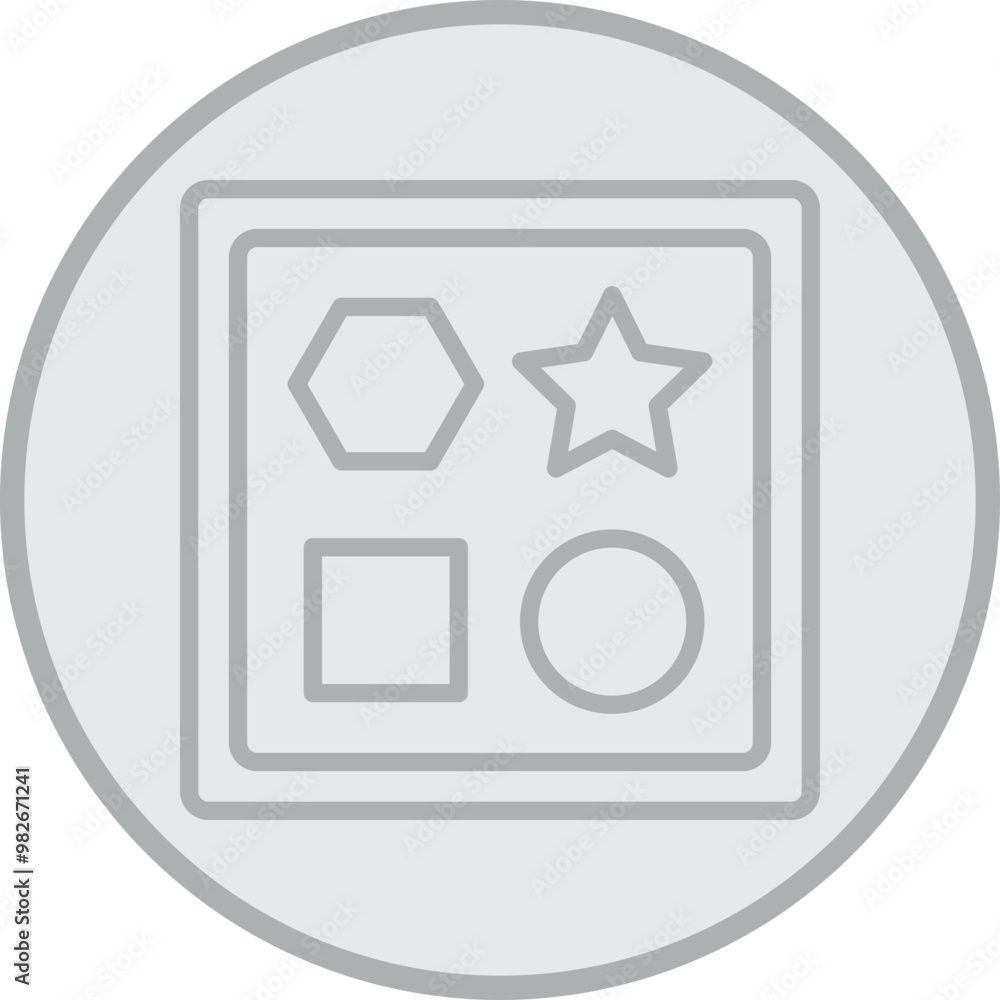 Shapes Vector Icon Design Shapes Vector Icon Design