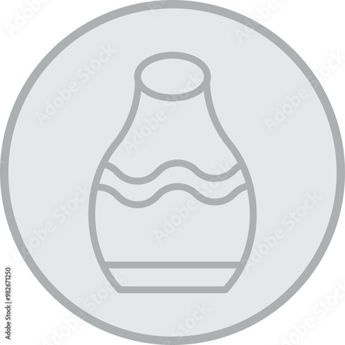 Pottery Vector Icon Design