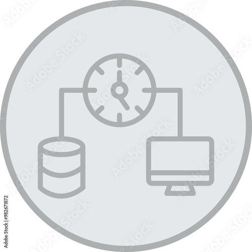 Latency Vector Icon Design