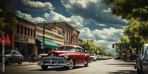 traditional old city USA. photo