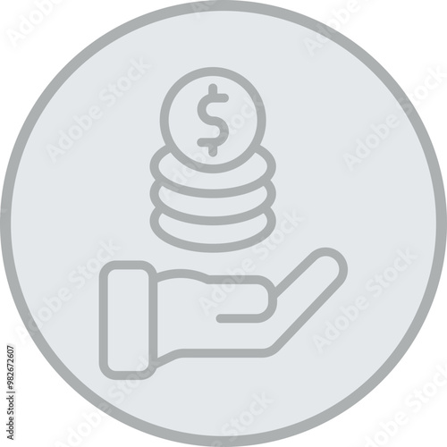 Charity Fund Vector Icon Design