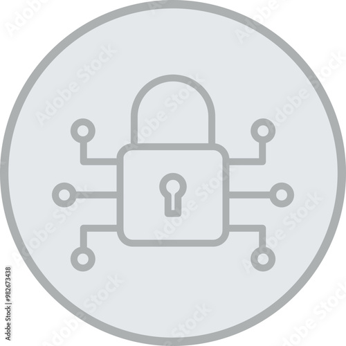 Cyber Security Vector Icon Design