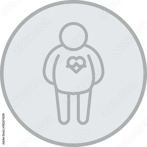 Obesity Vector Icon Design