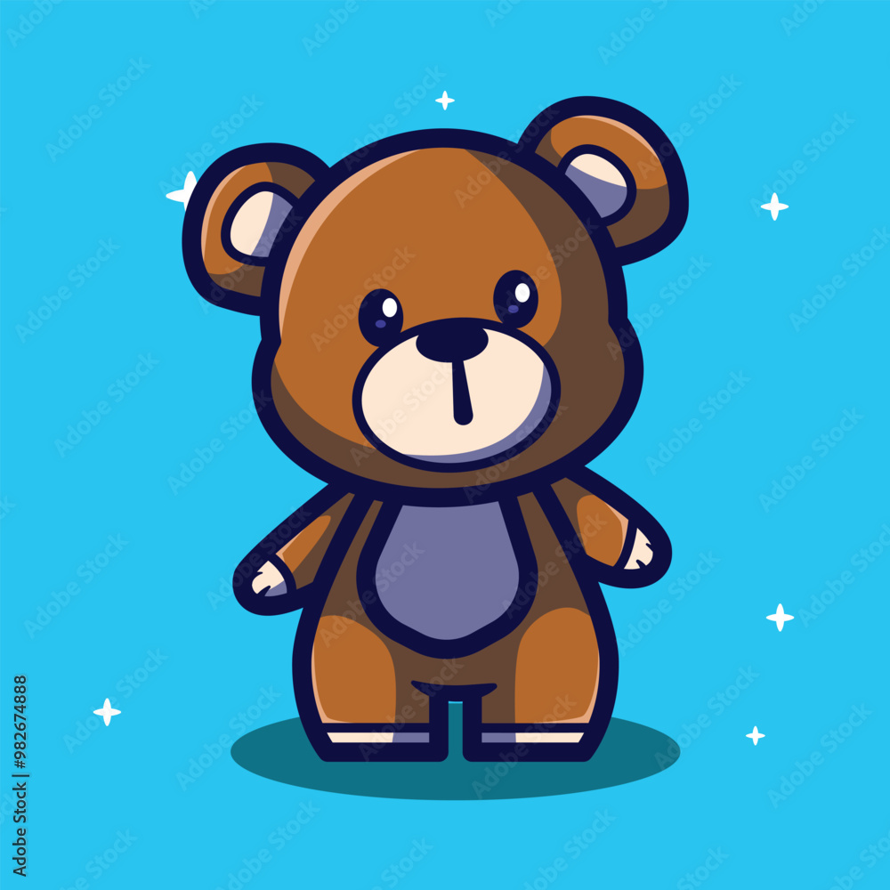 vector cute bear character illustration vector cute bear character illustration