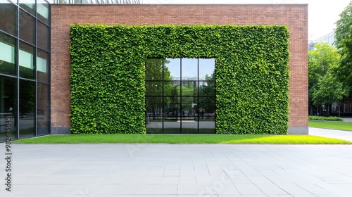 Modern Building with Green Wall