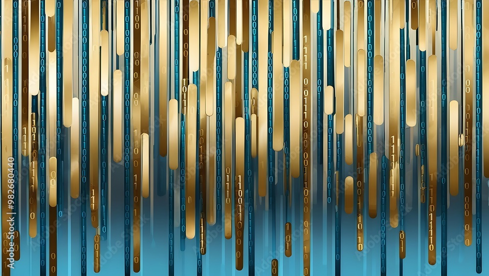 Obraz premium Abstract & science technology background. Network, particle illustration