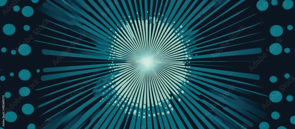 Abstract geometric element featuring concentric radial design with a radiating effect Abstract geometric element featuring concentric radial design with a radiating effect
