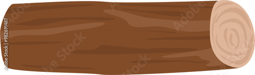Log and trunk illustration 