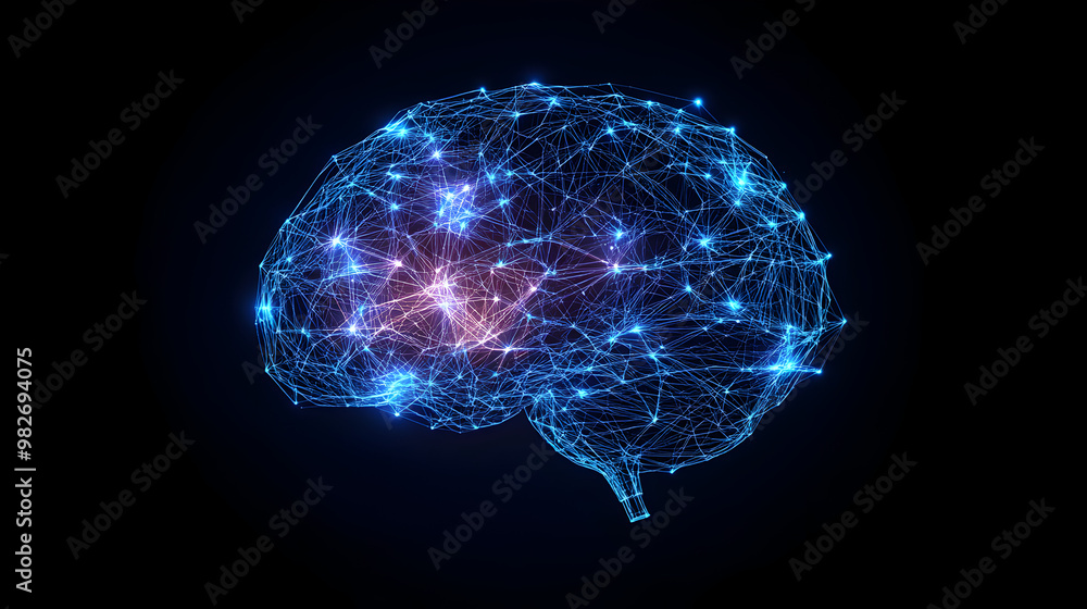 A glowing AI brain in simple wireframe style.
A glowing AI brain in simple wireframe style.