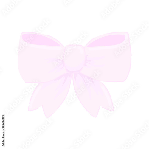 coquette Cute Ribbons and Decorative Bows - Whimsical Illustrations