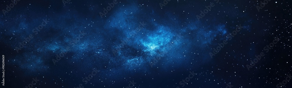 Fototapeta premium Starry Night Sky: Cosmic Dust and Galaxy Core