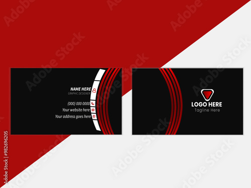 Modern unique professional business card design