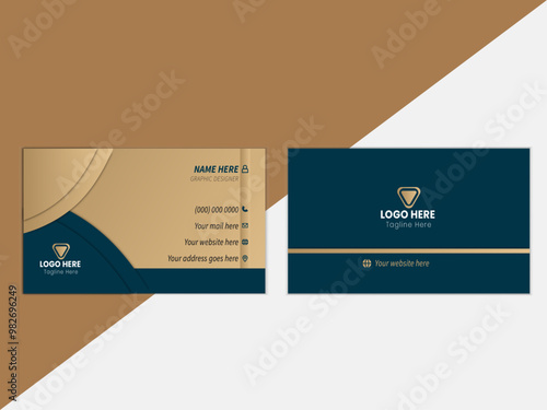 Modern unique professional business card design